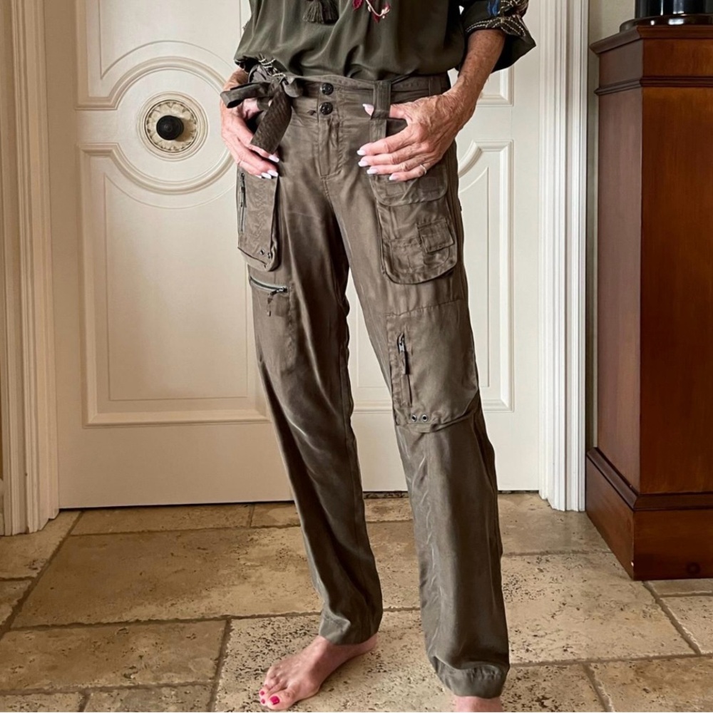 Johnny Was Pete and Greta Silk Hailey Cargo Pants